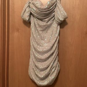 Fashions Nova pink sequence dress brand new never worn